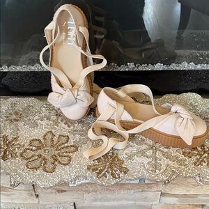 Chic Cream Platform Sandals